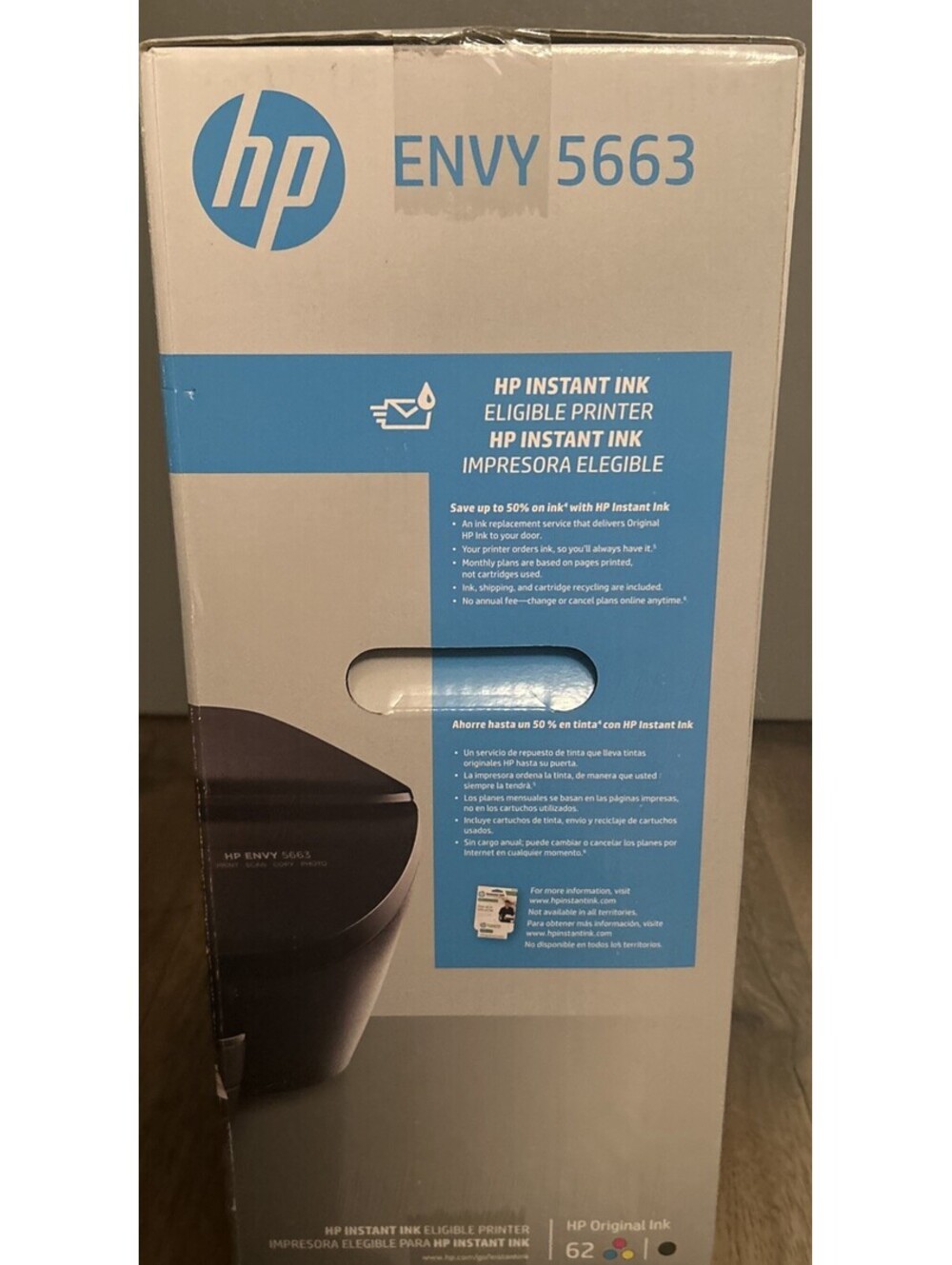 HP Envy 5663 Wireless Color Printer New Factory Sealed Touchscreen Scan Copy - Picture 4 of 7
